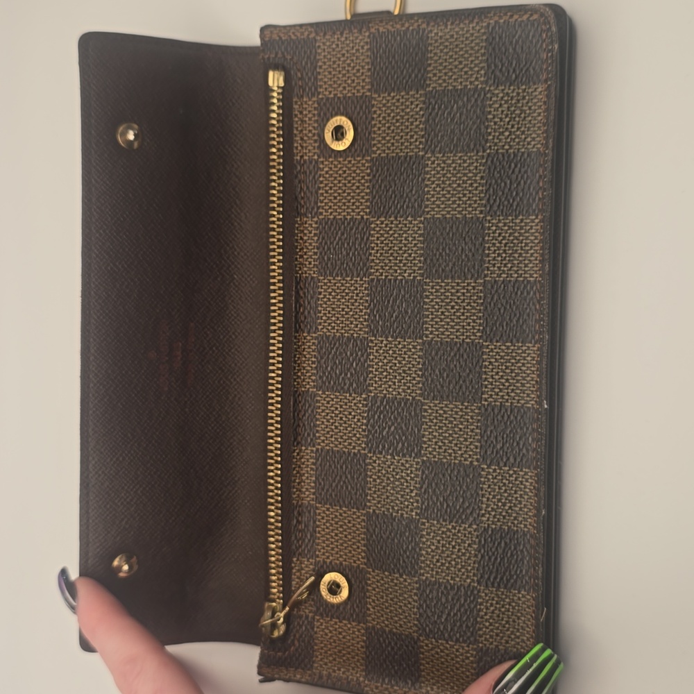 Louis Vuitton Damier Brown Porte Feuille Accordion Long Wallet (VERY GOOD)COA✨️ - Picture 7 of 15